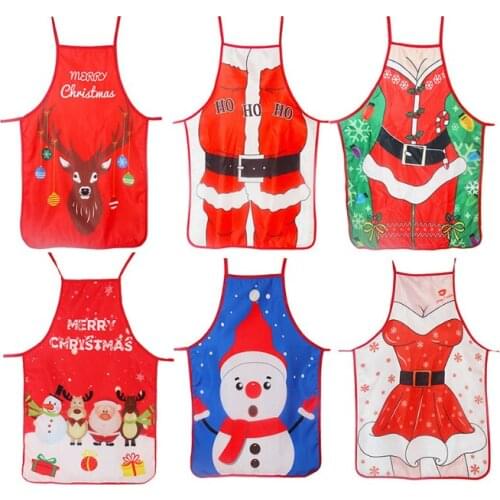 Christmas Decorations for Home 1 Pcs Santa Claus Christmas Apron Xmas Decor Noel Navidad 2020 New Year Cristmas Gift 50cm * 70cm