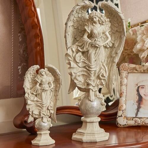 [HHT]Greek Mythology Eros Wings Angel Peace Goddess Sculpture Ornaments Livingroom TV Cabinet Entrance Bookcase Home Decorations
