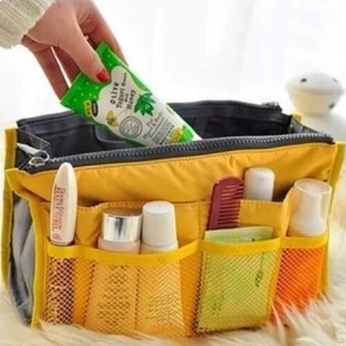 Travel accessories organizer makeup bag nylon light beauty