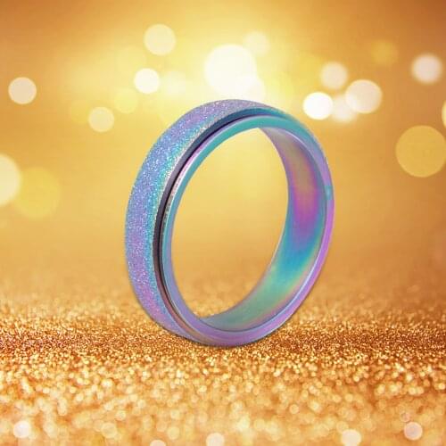 Anxiety Ring For Women Fidget Rings For Anxiety Bead Ring Worry Fashion Creative Rings For Lady Trend Accessories Mujer