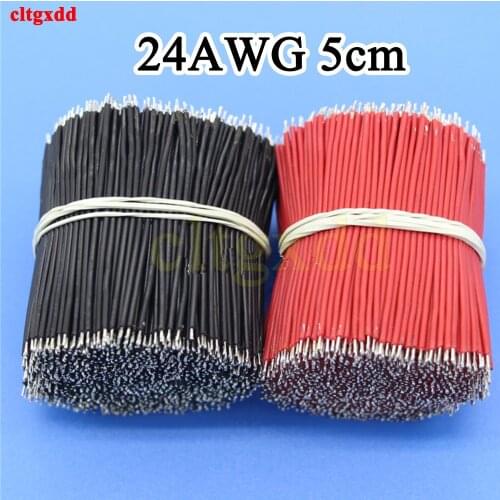 100PCS/LOT Tin-Plated Breadboard PCB Solder Cable 24AWG 5cm Fly Jumper Wire Cable Tin Conductor Wires 1007-24AWG Connector Wire