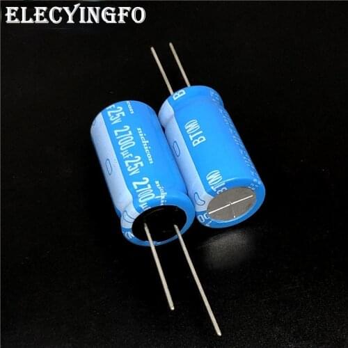 2pcs/20pcs 2700uF 25V2700UF NICHICON BT Series 16x32mm Highly dependable reliability 25V2700uF Aluminum Electrolytic capacitor