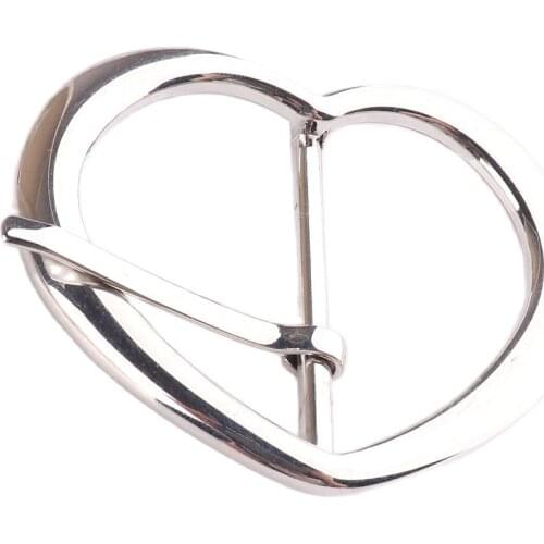 2pcs Belt buckle 41mm(1.5inch)Love shape Pin Buckle Fashion Jeans Waistband Buckles For DIY Leather Craft Accessories Decoration