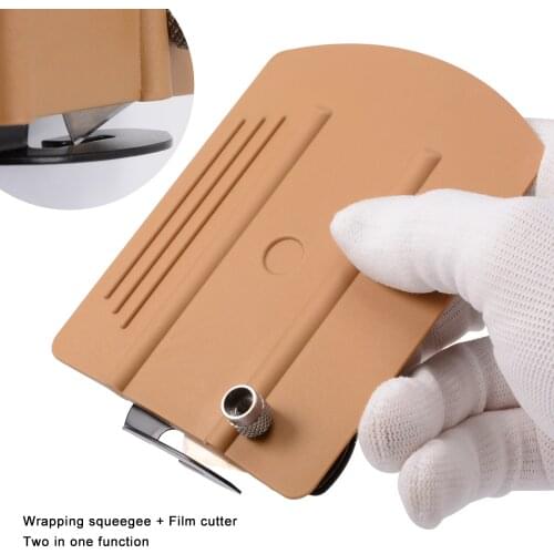 EHDIS Carbon Fiber Film 2in1 Squeegee Cutter Knife Anti-skid Wallpaper Car Sticker Remover Window Tint Scraper Cleaning Tool