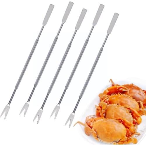 5Pcs Multifunctional Walnut Needle Fruit Fork Steel Steel Seafood Tools Crab Needle Kitchen Lobster Gadgets M0F4
