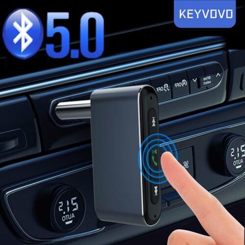 AUX Car Bluetooth Receiver 3.5MM Jack Audio Music Bluetooth 5.0 Car Kit Wireless Handsfree Speaker PC Headphone Stereo Receptor