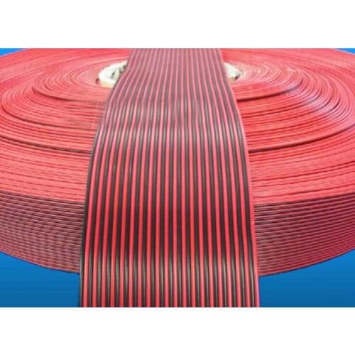 Free Ship by EMS/DHL 50m/lot red and black rainbow Cable 40p 2 color cable 12 strand copper wire diameter 1.4MM pure copper wire