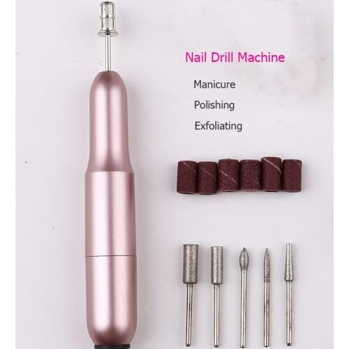 Electric Nail Drill Machine 20000RPM Manicure Machine Set Portable USB Charging Nail Drill Pen Apparatus for Manicure Pedicure