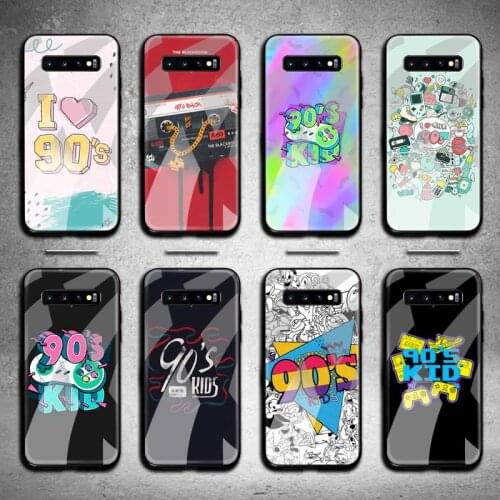 Aesthetic 90s kids Phone Case Tempered Glass For Samsung S20 Plus S7 S8 S9 S10 Plus Note 8 9 10 Plus