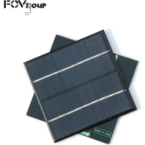 Xionel 2W 9V Mini Solar Panel Epoxy Polycrystalline Silicon Cell 115x115mm