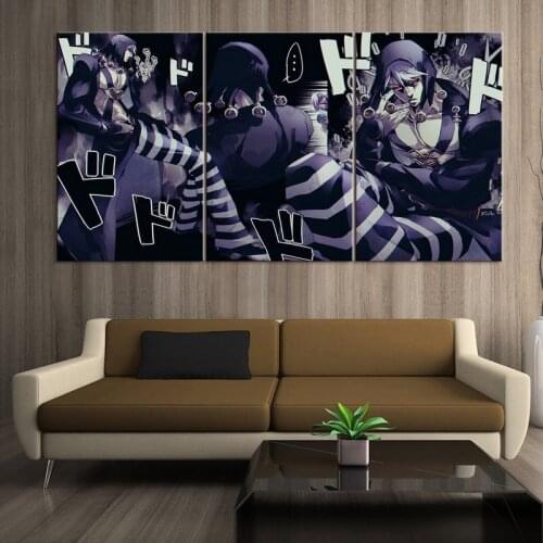 3 Pieces JoJos Bizarre Adventure Animation Painting Poster Wall Canvas Painting Modular Canvas Pictures for Bedroom Home Decor