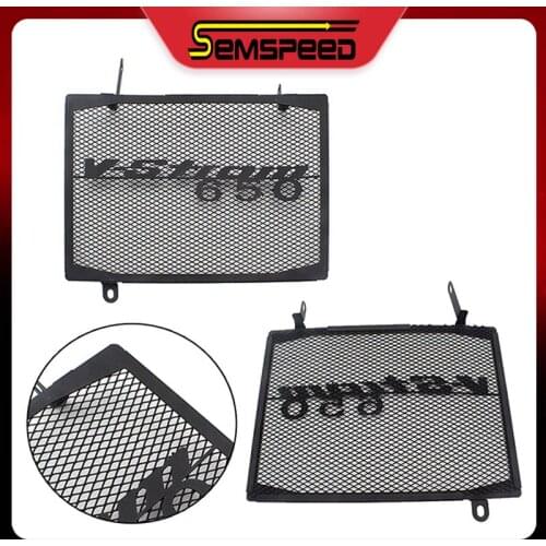 Fan Cover For Suzuki V-STROM 650 v strom 650 ABS 2012-2019 Motorcycle Radiator Cover Grille Protector Guard 선풍기 커버가드프로 텍터그릴