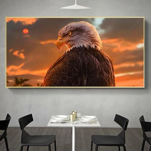 Flying Eagle Canvas Painting Scandinavian Animal Posters and Prints Nordic Wall Art Pictures for Living Room Cuadros Home Decor