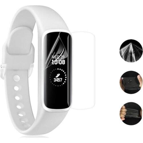 2pcs TPU Soft Full Coverage Protective Film Guard For Samsung Galaxy Fit R370/ Fit-e R375 Smart Wristband Screen Protector Cover