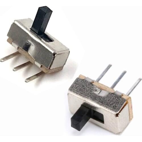 20Pcs Interruptor on-off mini 3 Pin dpdt Slide Switch SS12D00 SS12D00G3 1P2T 2 Position High quality toggle switch