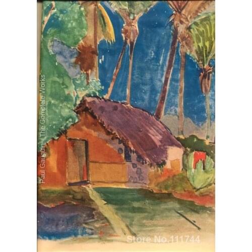Landscape painting Watercolor 22 Paul Gauguin art oil on canvas Handmade High quality
