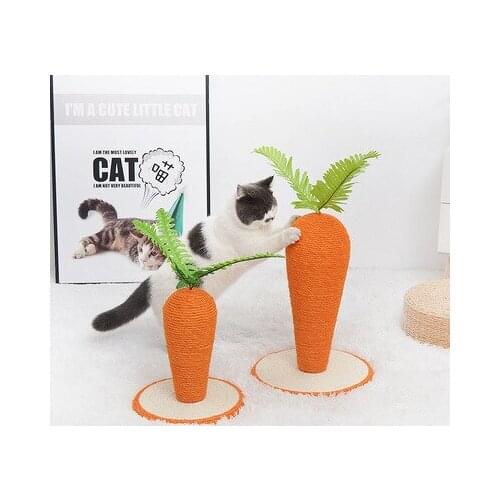 Sisal Cat Climbing Frame Cat Toy Turnip Two-Color Sisal Simulation Pet Toy Cat Scratching Post Pet Supplies Cat Tree