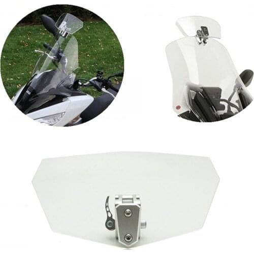 Clear Adjustable Touring Motorcycle Wind Deflector Windshield Variable Spoiler for BMW R1100S R1200GS Triumph Tiger Suzuki V-Str
