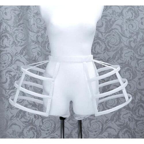 Medieval Victorian Rococo Gown Dress Petticoat Bustle Crinoline Wedding Party Underdress Jupon Underskirt Pannier