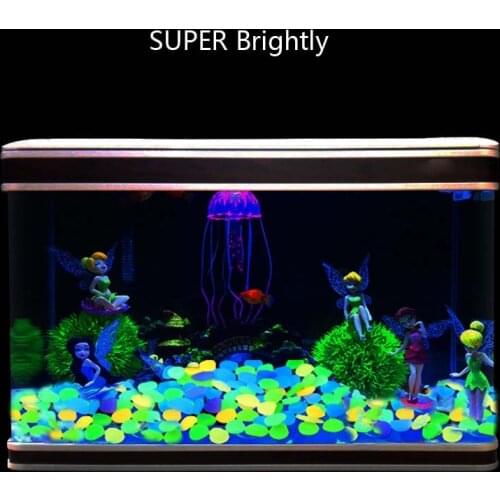 Home & Garden Luminous Stones Park Decor Road Pebble Glow in Dark Outdoor Fish Tank Decoration Rocks Aquarium H1014W