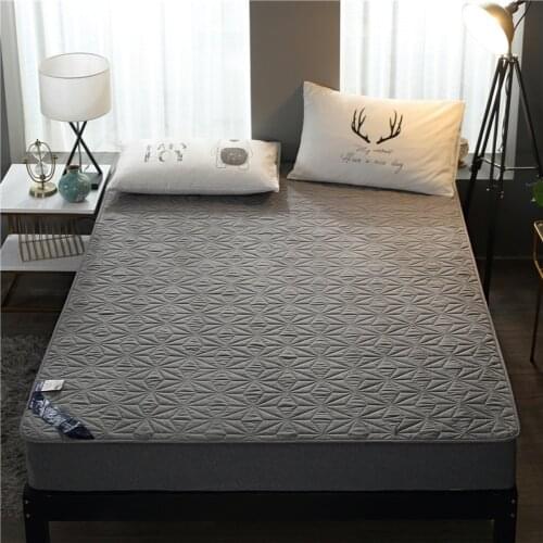 ADOREHOUSE Waterproof Bed Pad Thin Quilt Bed Mattress Topper Portable Floor Mat Waterproof Sleeping Pad Mattress Bed Sheets Mat
