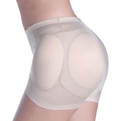 Hip Shapers High Waist Trainer Butt Lifter Control Pants Shapewear Body Women 4pcs Sponge Pads Booty Enhancer Panties