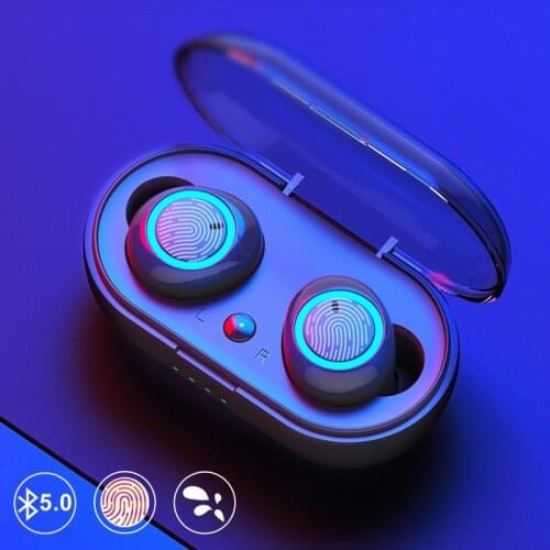 Earphone TWS Stereo Wireless Earbuds Bluetooth Headset Touch Control Earphone Handsfree with Microphone Headphones Audiophile