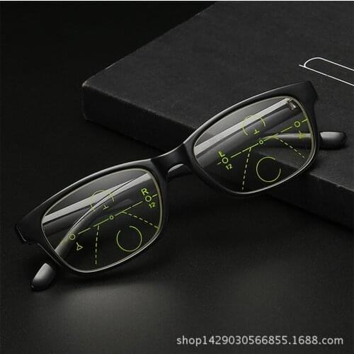 Intelligent Multifocal progressive reading glasses for men women near and dual-use Anti-Blue Light automatic adjustment Eyewear