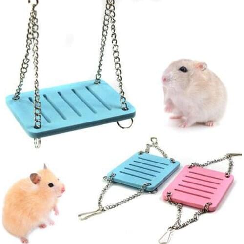 Funny Pet Bird Parrot Hamster Toy Small Animals Swing Hanging Bed Shake Suspension House Props Small Pet Products Toys