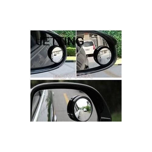 2pcs Car Vehicle Blind Spot Dead Zone Mirror Rear View Mirror Small Round Mirror Auto Side 360 Wide Angle Round Convex Mirror