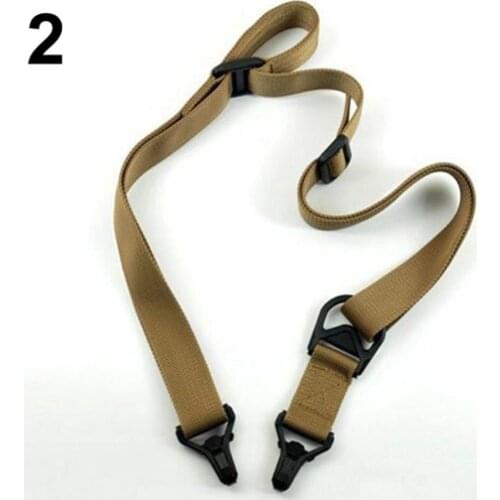 Outdoor Sports 2 Point Nylon Gun Sling Outdoor Sling Outdoor Sport Tactical Nylon Sling Hunting for Indoor Adjustable Belt Strap
