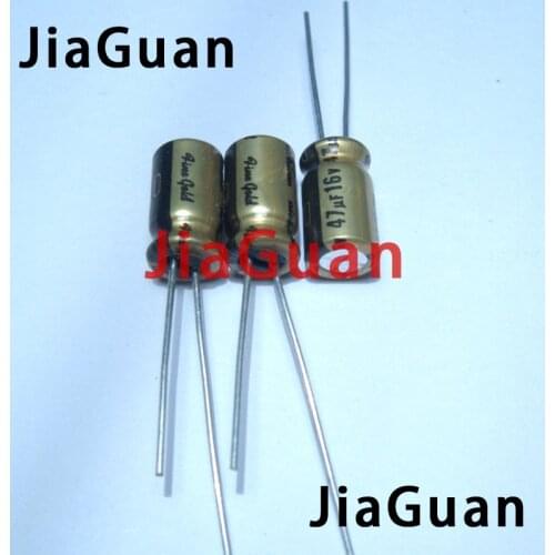 20PCS NICHICON FG 16V47UF 6.3x11MM fine gold 47UF 16V FineGold 47UF/16V MUSE Audio Capacitor 47UF16V
