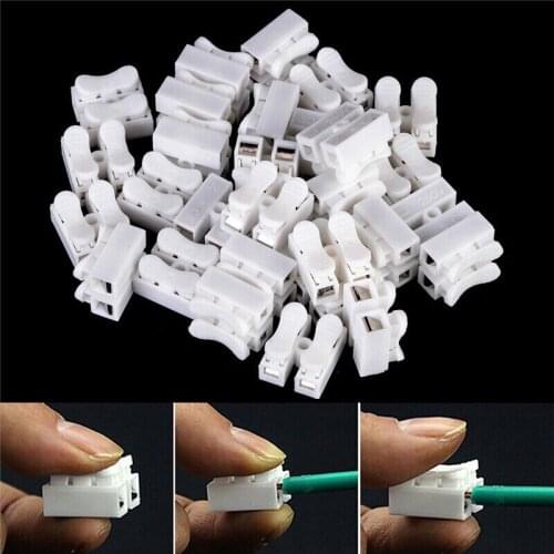 30Pcs Electrical Cable Connectors Quick Splice Lock Wire Terminals Self Locking