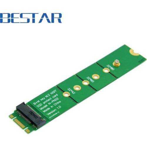 PCI-E 2 Lane M.2 B+M key NGFF 42mm 60mm 80mm SSD Male to Female Extension Adapter Add on Cards PCBA