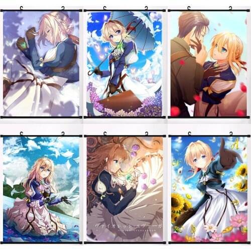 Diamond Mosaic Anime Manga Diamond Painting Violet Evergarden Cross Stitch Kits Embroidery Full Round Drill Kids Room Decoration