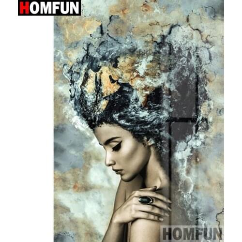 HOMFUN Full Square/Round Drill 5D DIY Diamond Painting "Beauty character" 3D Embroidery Cross Stitch 5D Home Decor Gift A26955