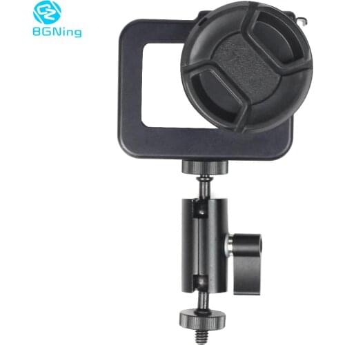 BGNing Metal Protective Frame Housing Shell 52mm UV Filter with Magic Arm Cold Shoe Adapter Mount Kit for Gopro8 Action Camera