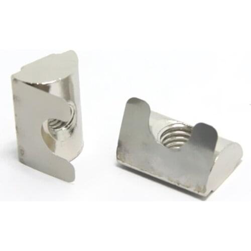 10pcs M4 M5 M6 M8 Europen Standard Shrapnel Nut Block for the 3030/4040/4545 Aluminum Profile series Elastic Nut EU Standard