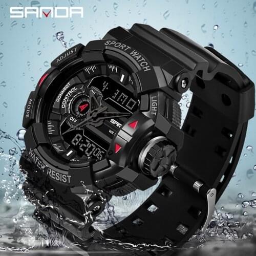 2019 SANDA Military Mens Watch Top Brand Luxury Waterproof Sport Wristwatch Fashion Quartz Clock Male Watch relogio masculino