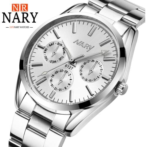 Top Brand Luxury NARY Watch Fashion Womens Watches Stainless Steel Quartz Watch Ladies Watches Reloj Mujer relogio feminino 2020