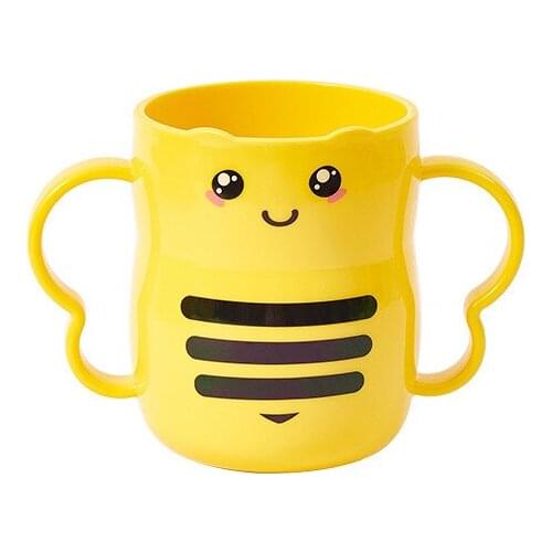 Bathroom Tumblers Children Cartoon Bee Plastic Cute Mouthwash Cup Bathroom Fall Resistant Healthy Material Toothbrush Cup