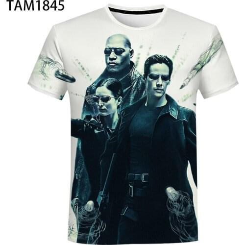 The Matrix T Shirt 3D Printed Funny Anime T Shirt Men Women Children Summer Short Sleeve T-shirt Boy Girl Kids Streetwear Tee