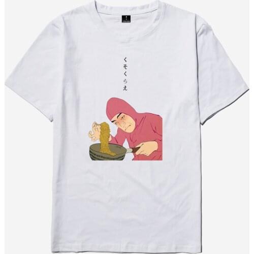 Hot Sale Guy Ramen King VAPORWAVE funny t-shirts All-match couple men women t shirt Fashion tee shirt short sleeve t-shirt tops