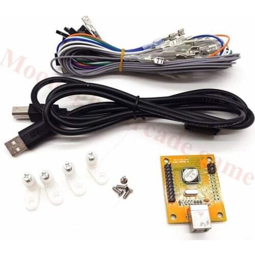 Arcade USB controller Interface 2 JOYSTICKS & 27 BUTTONS,2 player MAME Multicade Keyboard Encoder,USB to Jamma controller