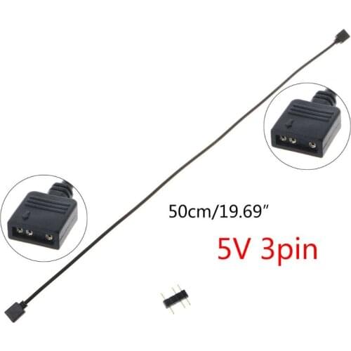5V3Pin Interface Transfer Extension Cable RGB Splitter for A-SUS MSI Motherboard