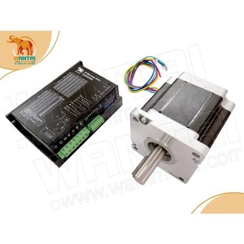 Power Kit! 1Axis Nema42 Wantai Stepper Motor 99mm 1765oz-in 6.0A 3V & Driver DQ2522MA 110v-220V 5.0A 300Micro