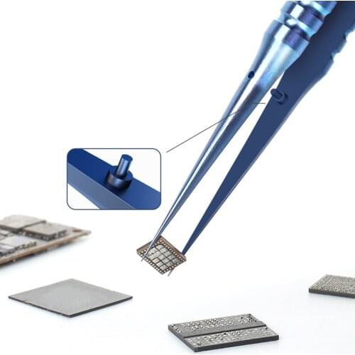 Mechanic Titanium Alloy Tweezers Precise Anti Magnetic Electronics Tweezers Fingerprint Fly Line Micro Phone Repair Tool