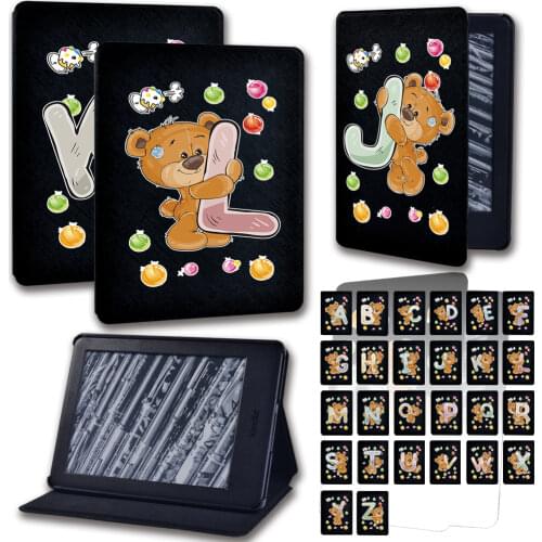 Anti-fall Soft Shell Tablet Case for Amazon Kindle Paperwhite(5th/6th/7th/10th Gen)/Kindle(10th /8th)6 Inch Cartoon Series + Pen