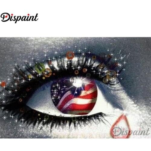 Dispaint Full Square/Round Drill 5D DIY Diamond Painting “Colored eyes scenery"Embroidery Cross Stitch Home Decor Gift A21299