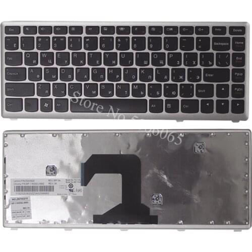 New Russian Laptop keyboard for LENOVO IdeaPad U410 RU keyboard with silver Frame MP-11K93SU-6862